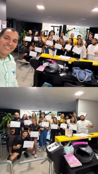 Treinamento realizado pela equipe ASO
